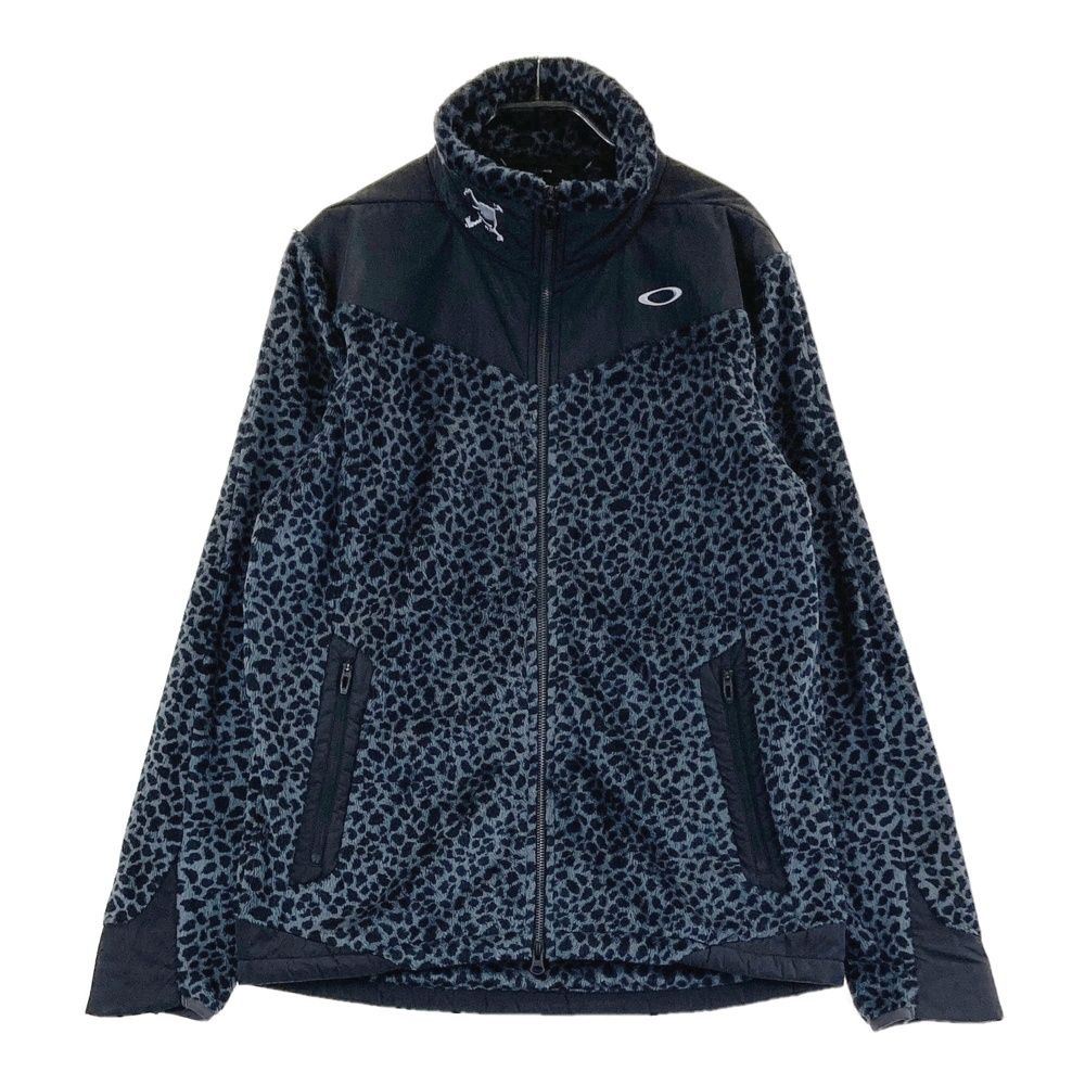 サイズ L OAKLEY オークリー フリースボア ジップジャケット スカル アニマル総柄 グレー系 240101562872 ゴルフウェア メンズ ストスト
