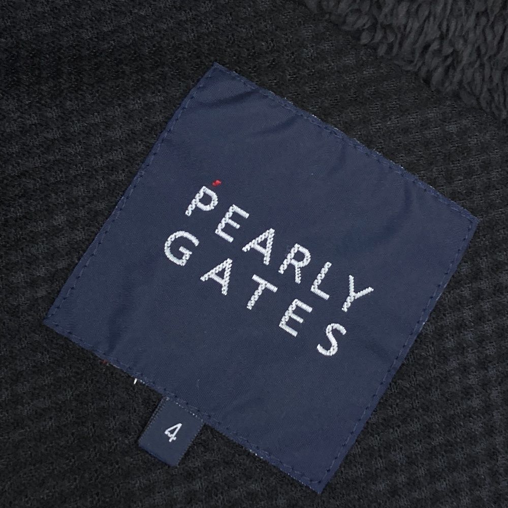 土日セール PEARLY GATES ベスト ボア ブラック 中綿 ダウン 4