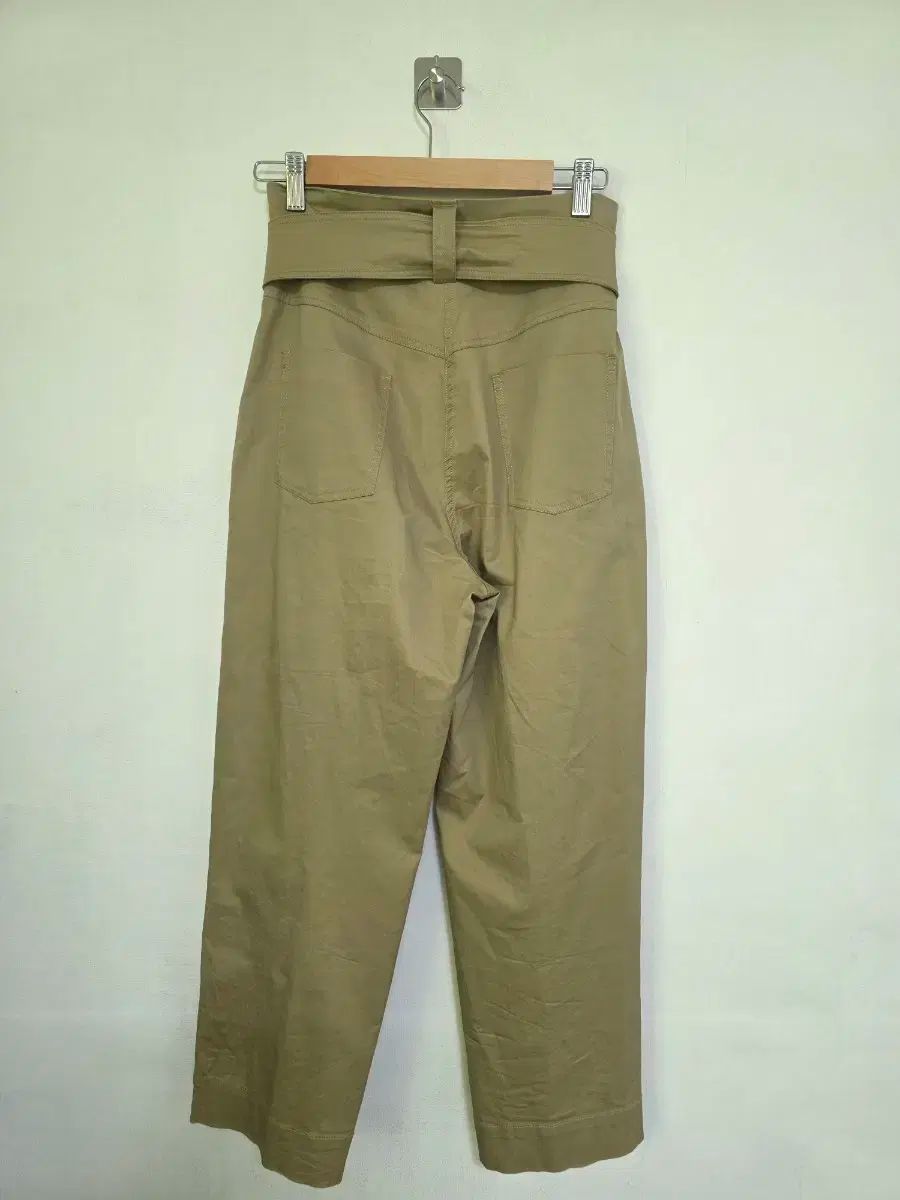 Sandro サンドロ ハイウエスト ベルト ポイント パンツ 38 GINKGOPHARMACY_COM