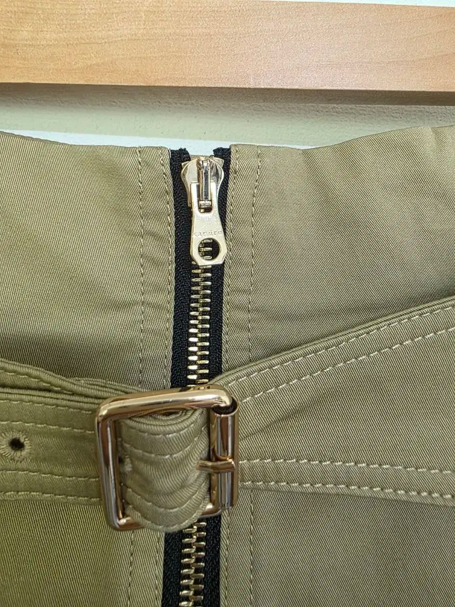 Sandro サンドロ ハイウエスト ベルト ポイント パンツ 38