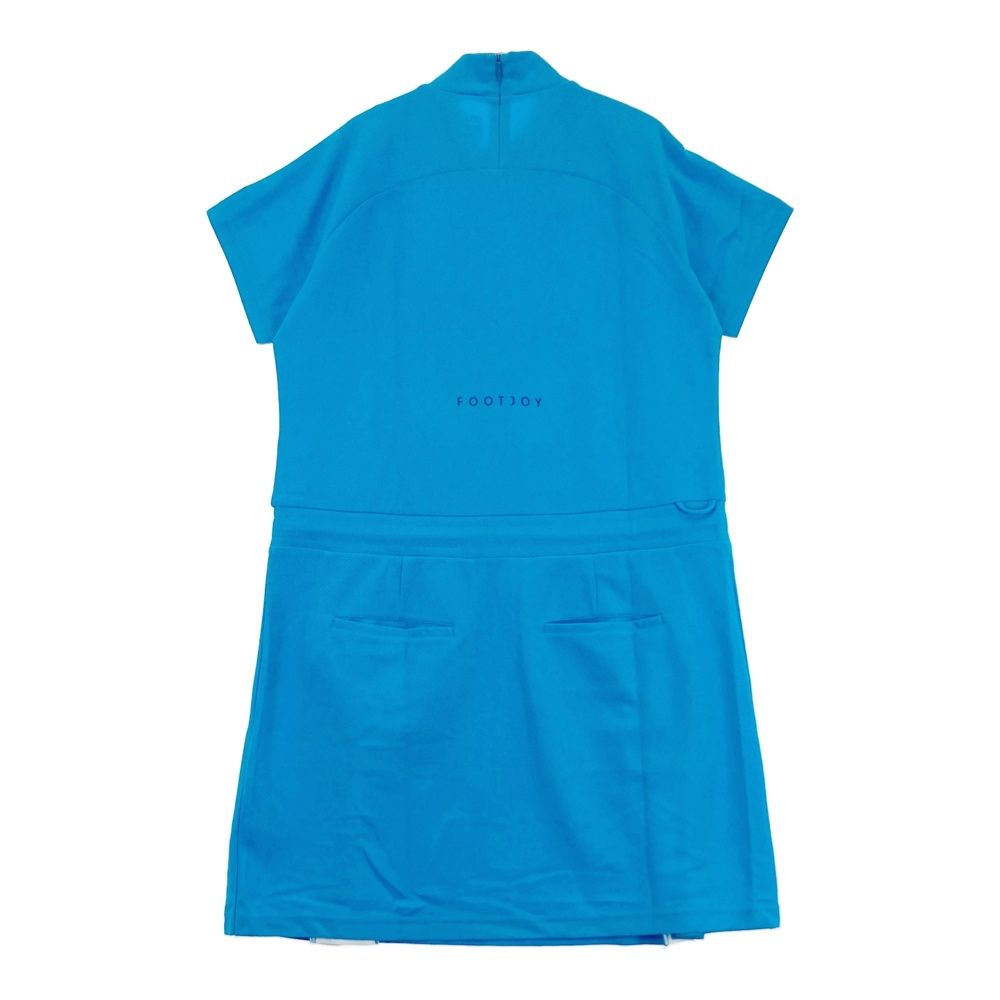 サイズ L FOOT JOY フットジョイ モデル 半袖ワンピース ブルー系 ゴルフウェア レディース ストスト