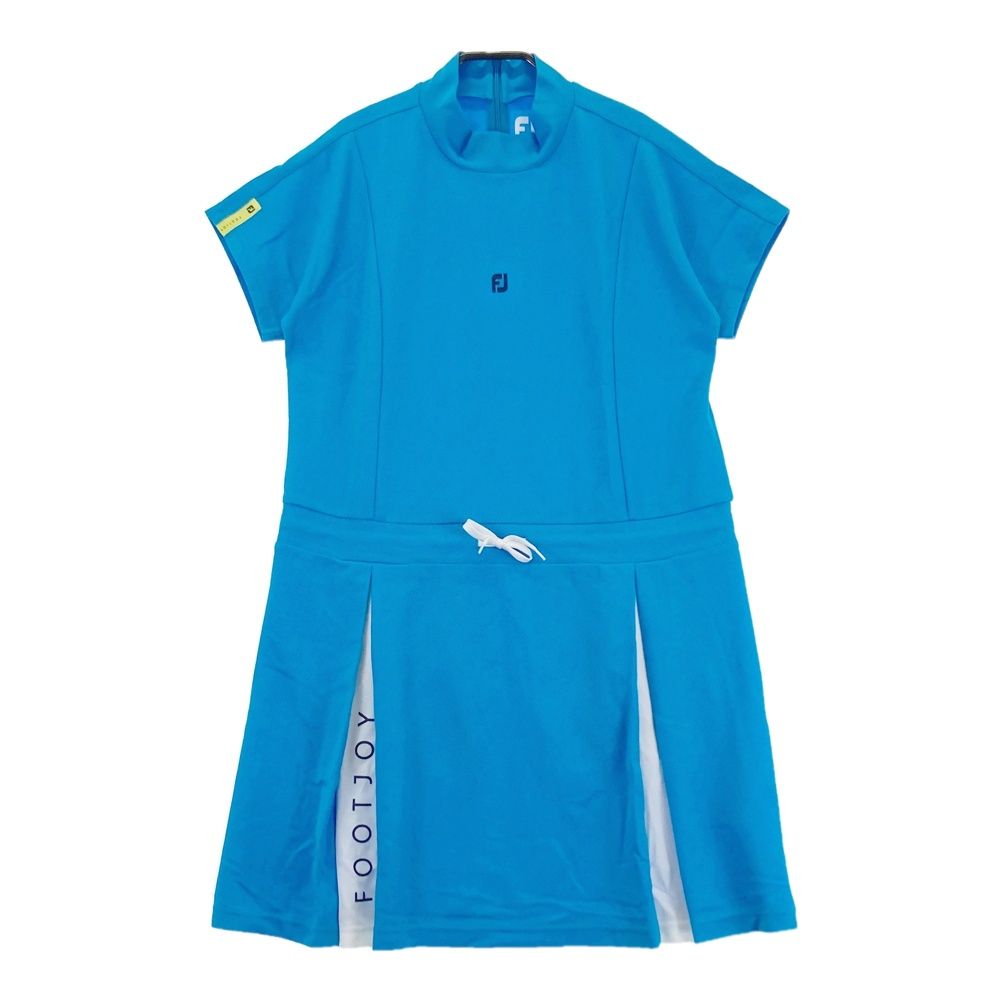 サイズ L FOOT JOY フットジョイ モデル 半袖ワンピース ブルー系 ゴルフウェア レディース ストスト