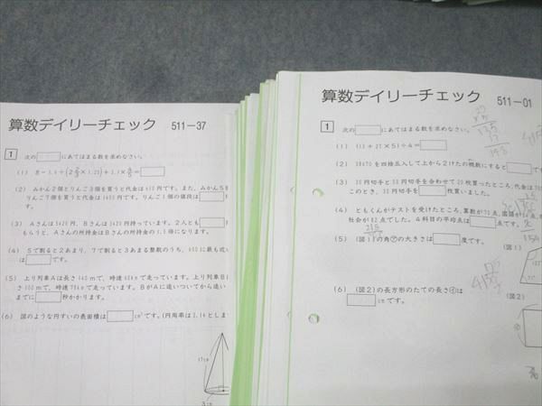 SAPIX 小学5年 算数 デイリー/サマーサピックス/サポート 計102回分