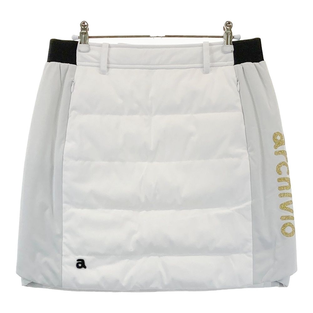 サイズ 40 ARCHIVIO アルチビオ サイドロゴ 中綿スカート ホワイト系 240101564910 ゴルフウェア レディース ストスト