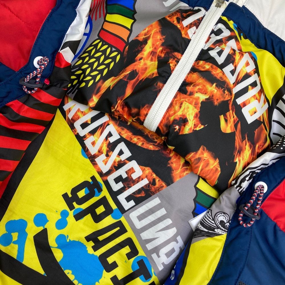 サイズ：4 RUSSELUNO ラッセルノ 中綿ジャケット ルチャ ブルー系