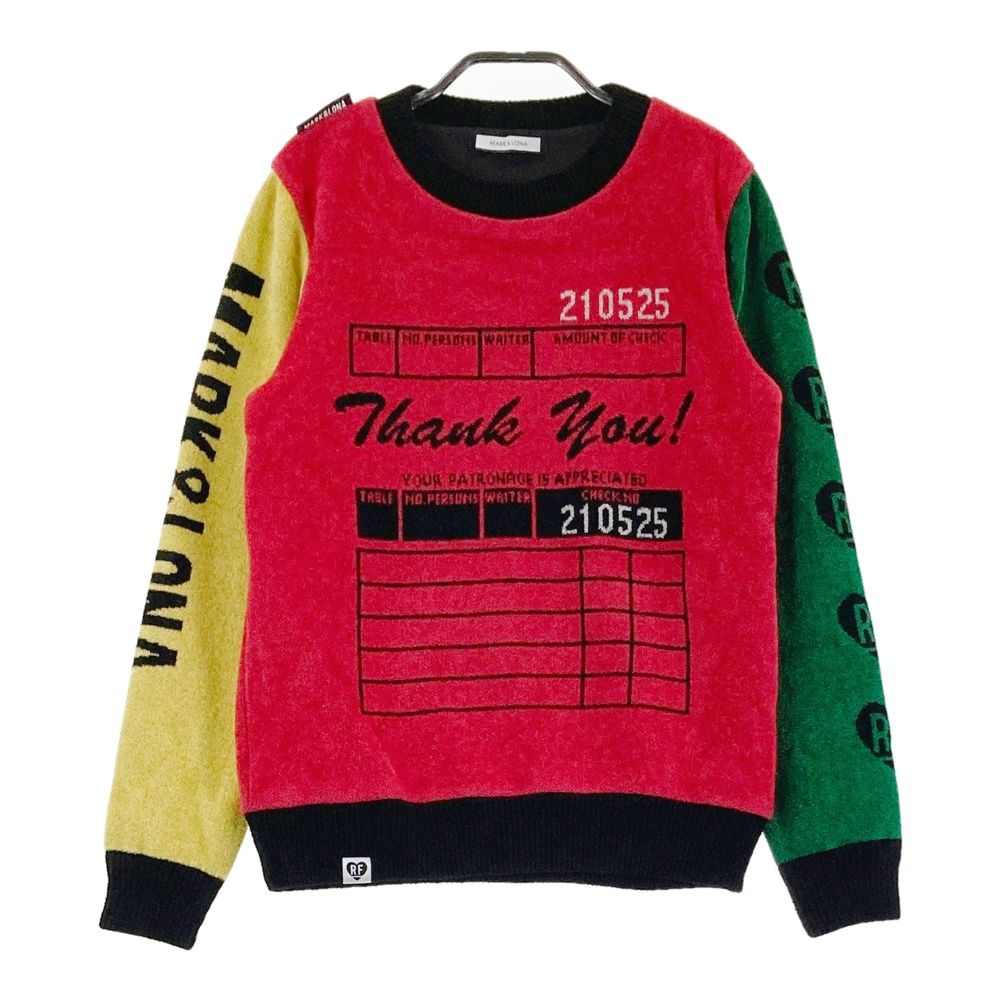 サイズ 38 MARK-LONA マークアンドロナ RICH-FAMOUS 裏地付 ニットセーター レッド系 240101565233 ゴルフウェア レディース ストスト