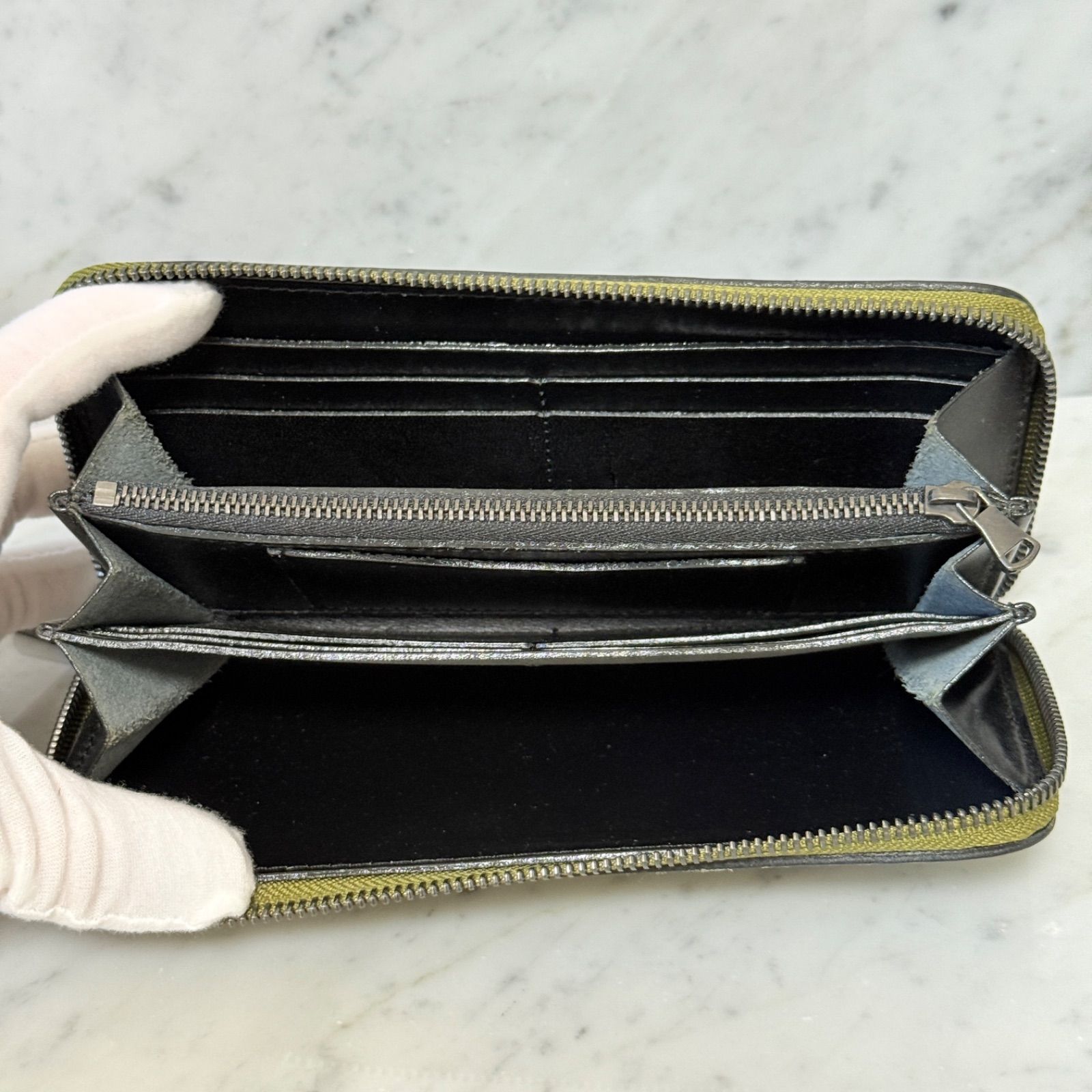 日本製 ハンドメイド 新品 未使用 長財布 本革 レザー ラウンド 