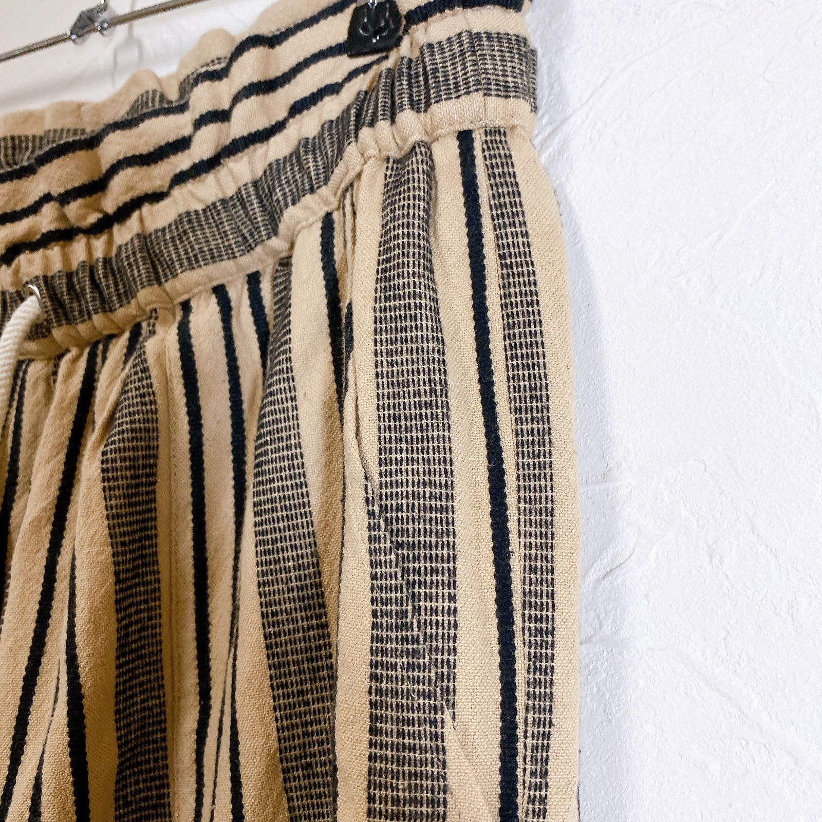 ストライプイージーパンツ ウエストゴム