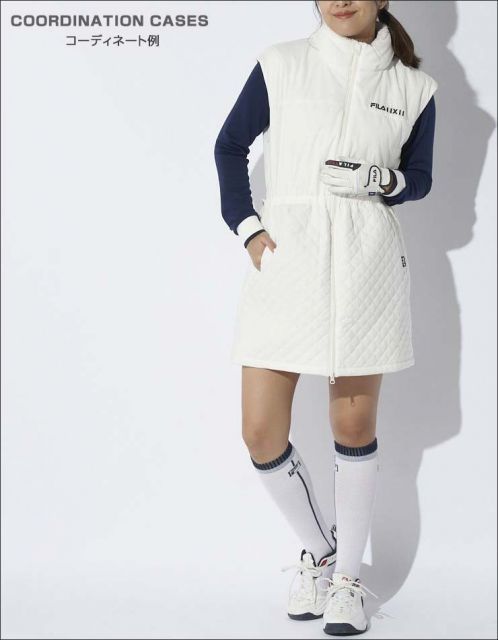 フィラゴルフ オーバーシルエット 中綿 ワンピース ウェア レディース