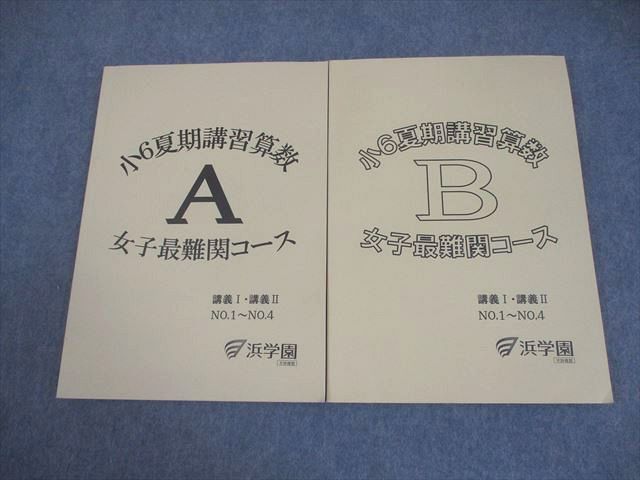浜学園小6夏期講習　女子最難関コース教材　国語算数理科セット　書込なし　中学入試 浜学園小6夏期講習 女子最難関コース教材 国語算数理科セット 書