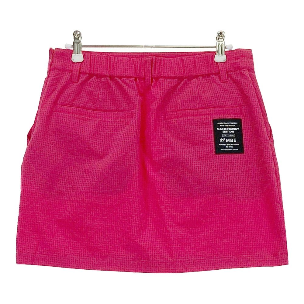サイズ 1 MASTER BUNNY EDITION マスターバニーエディション モデル スカート シアサッカー ピンク系 ゴルフウェア レディース ストスト