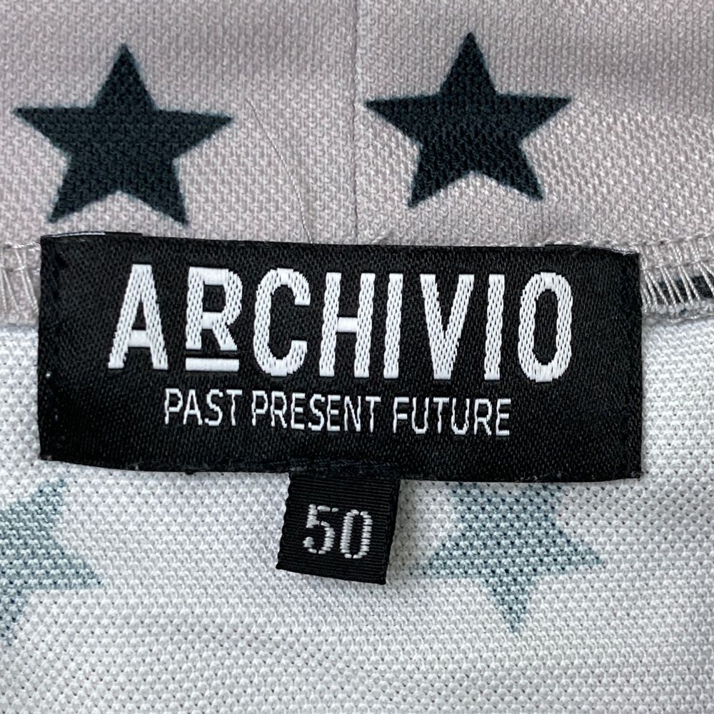 アルチビオ 2023年モデル モックネック 長袖Tシャツ 総柄 ホワイト 48 MARK&LONA マークアンドロナ 2023年モデル モックネック半袖Tシャツ