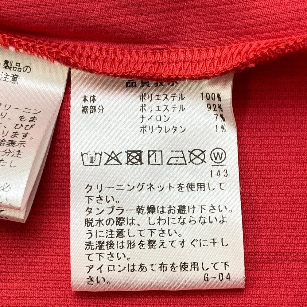 新品未使用　アルチビオ　半袖　モックネック　サイズL 48 ARCHIVIO アルチビオ 2024年モデル モックネック半袖Tシャツ レッド系