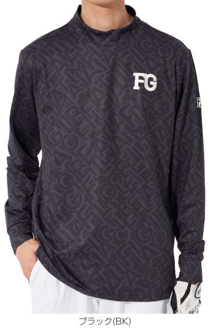 種類12：イエロー(YL)/L フィラゴルフ タイポグラフィックプリント モックネック 長袖シャツ ウェア メンズ M-3L 783-507 