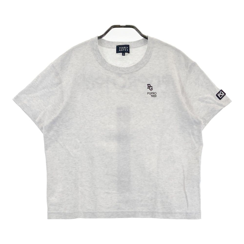 サイズ 0 PEARLY GATES パーリーゲイツ モデル 半袖Tシャツ グレー系 240101565108 ゴルフウェア レディース ストスト
