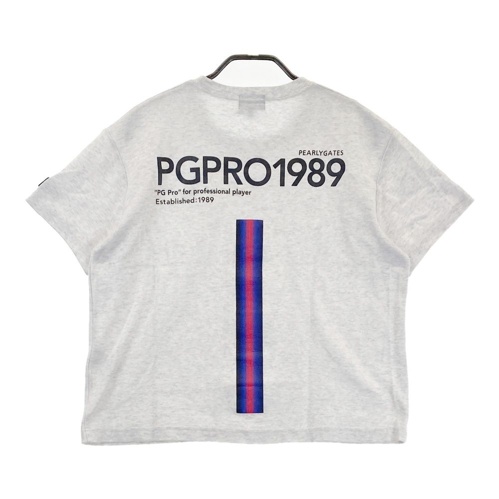 サイズ 0 PEARLY GATES パーリーゲイツ モデル 半袖Tシャツ グレー系 ゴルフウェア レディース ストスト