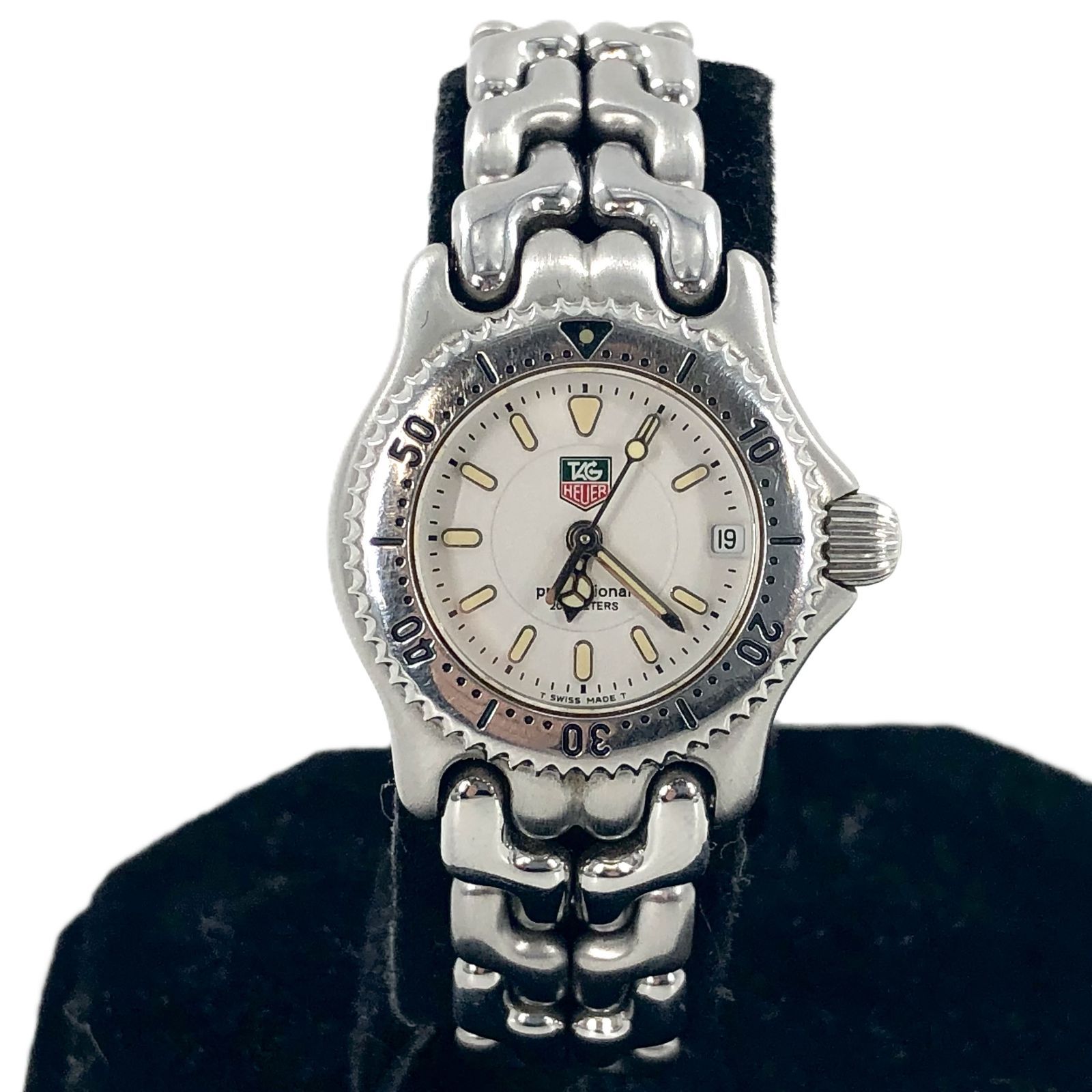 美品✨　タグホイヤー　プロフェッショナル　962.208 グレー文字盤　腕時計 TAG HEUER タグホイヤー Professional プロフェッショナル WG1412-0 SS