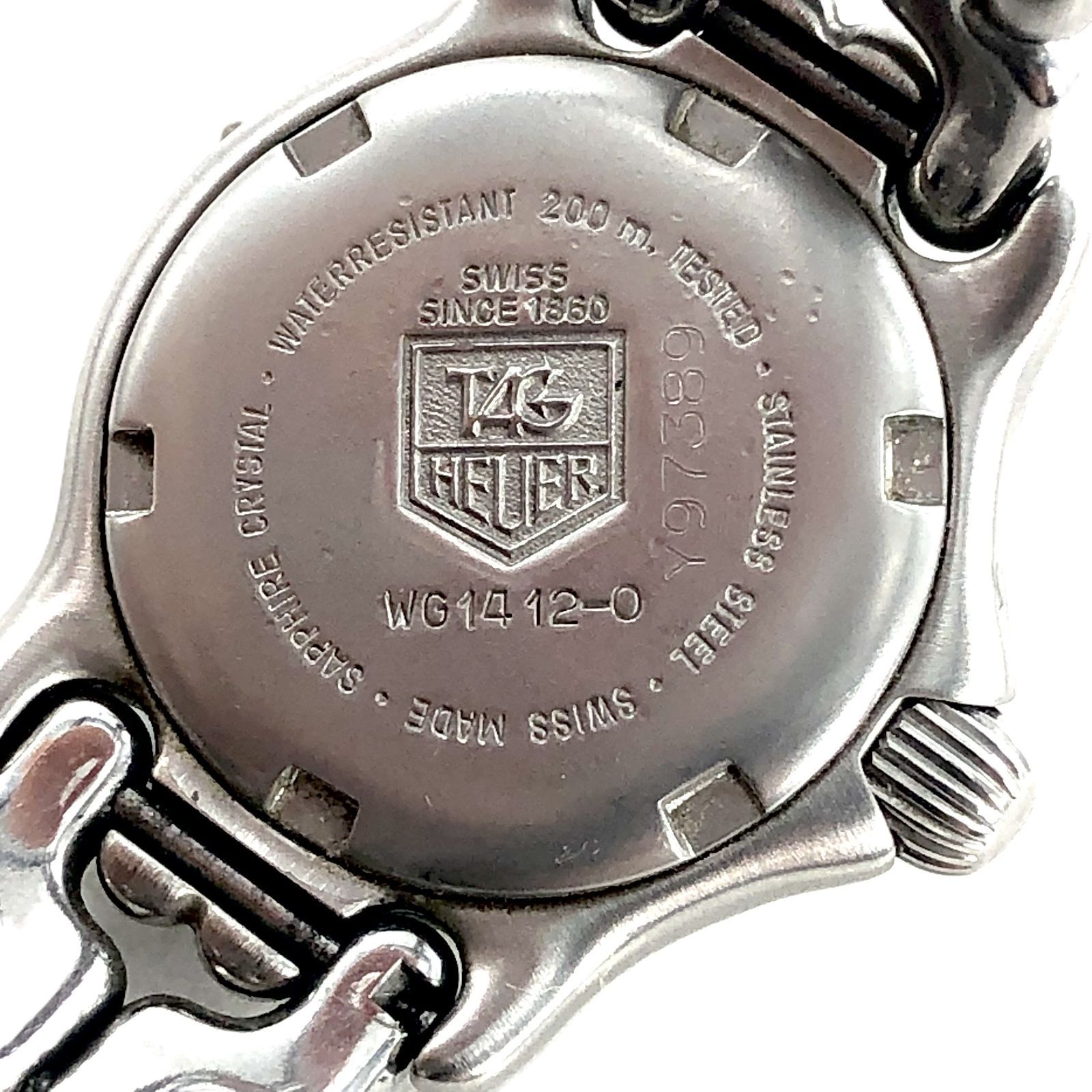 美品✨　タグホイヤー　プロフェッショナル　962.208 グレー文字盤　腕時計 TAG HEUER タグホイヤー Professional プロフェッショナル WG1412-0 SS