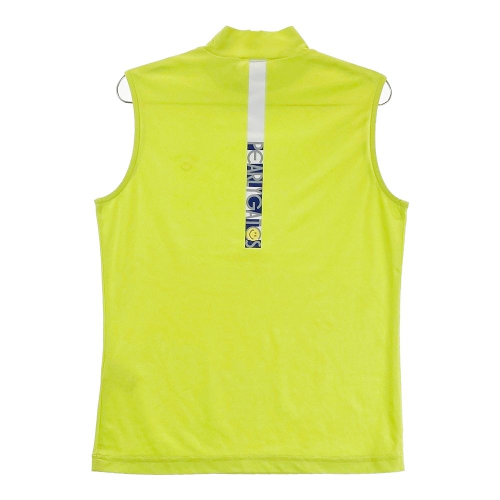 サイズ 2 PEARLY GATES パーリーゲイツ モデル ハイネック ノースリーブシャツ ニコちゃん グリーン系 ゴルフウェア レディース ストスト