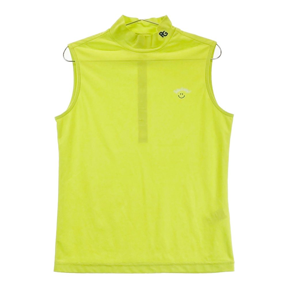 サイズ 2 PEARLY GATES パーリーゲイツ モデル ハイネック ノースリーブシャツ ニコちゃん グリーン系 240101565250 ゴルフウェア レディース ストスト