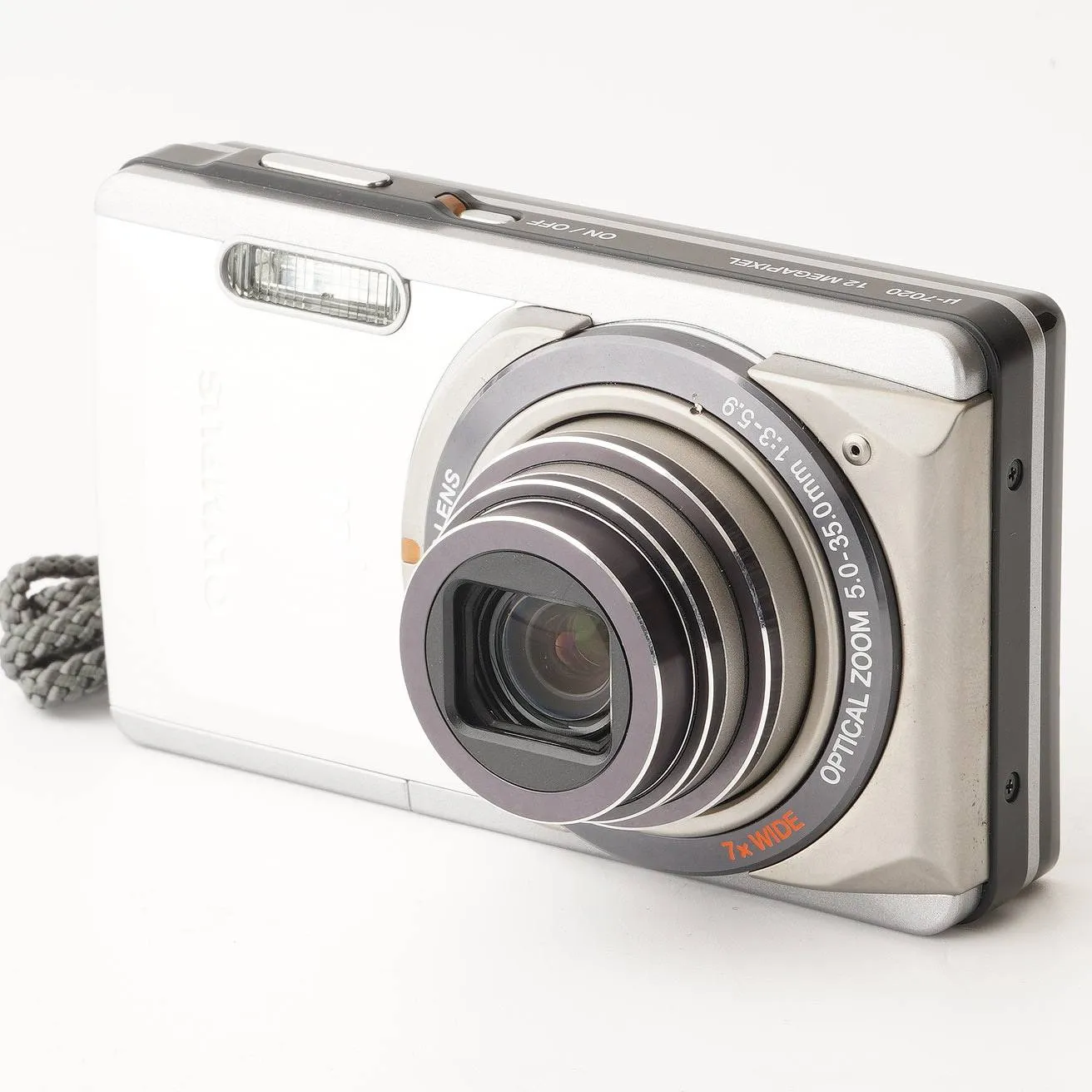G2313】 OLYMPUS μ-7020 シルバー オリンパス ミュー カメラ
