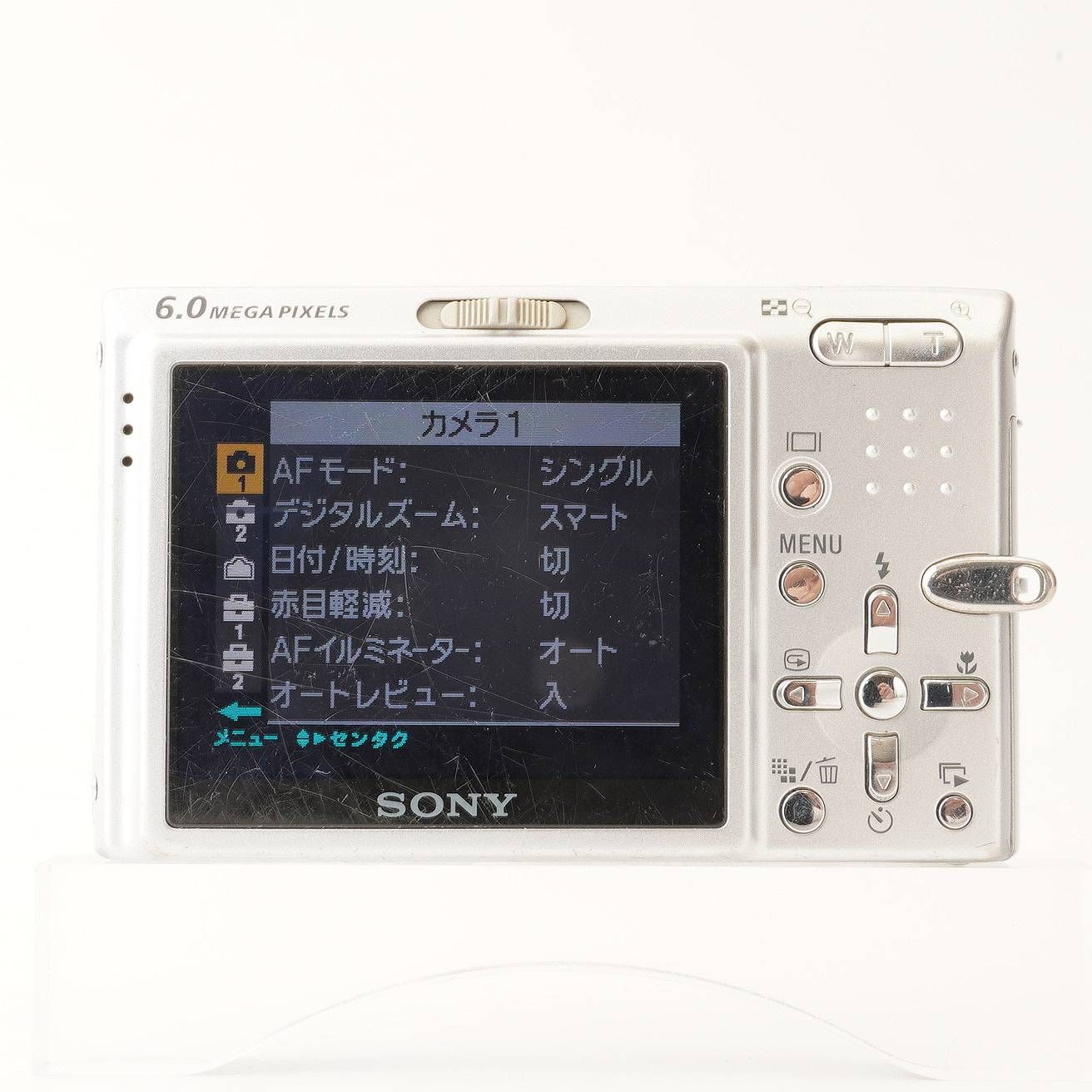 【ケース付】SONY Cyber-shot DSC-T9 シルバー 動作OK SONY Cyber-Shot サイバーショット DSC-T9 デジタルカメラ