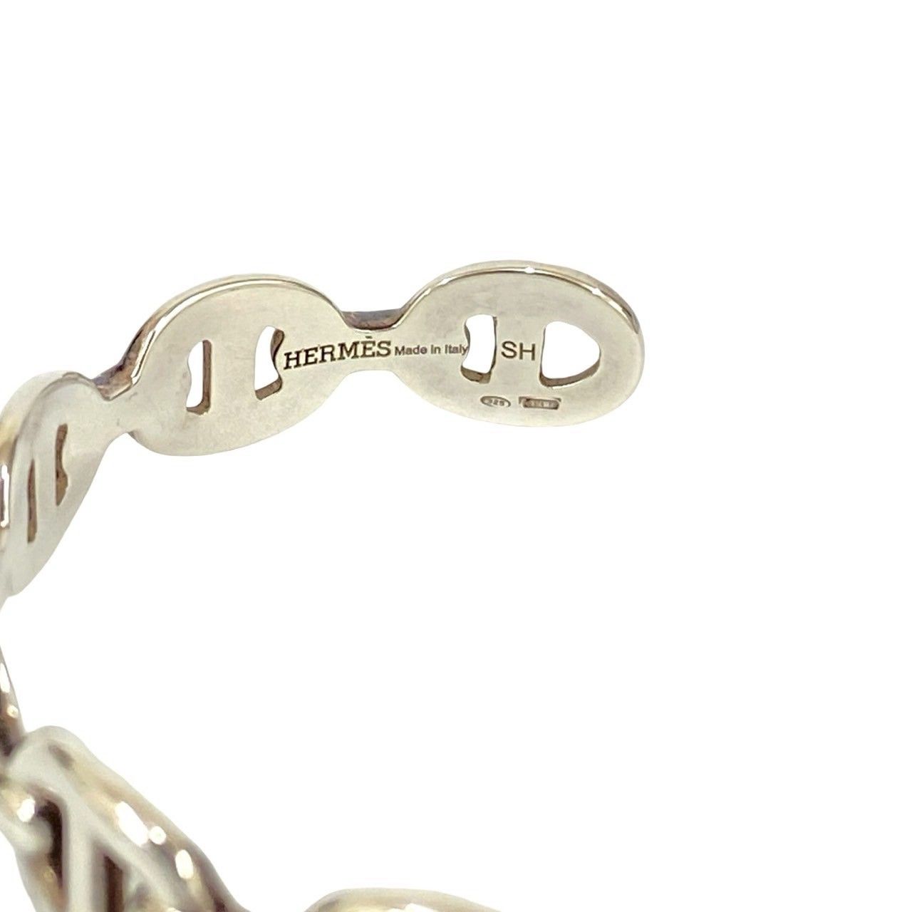 品 HERMES エルメス シェーヌダンクル アンシェネ シルバー925 バングル ブレスレット 小物 シルバー 03051