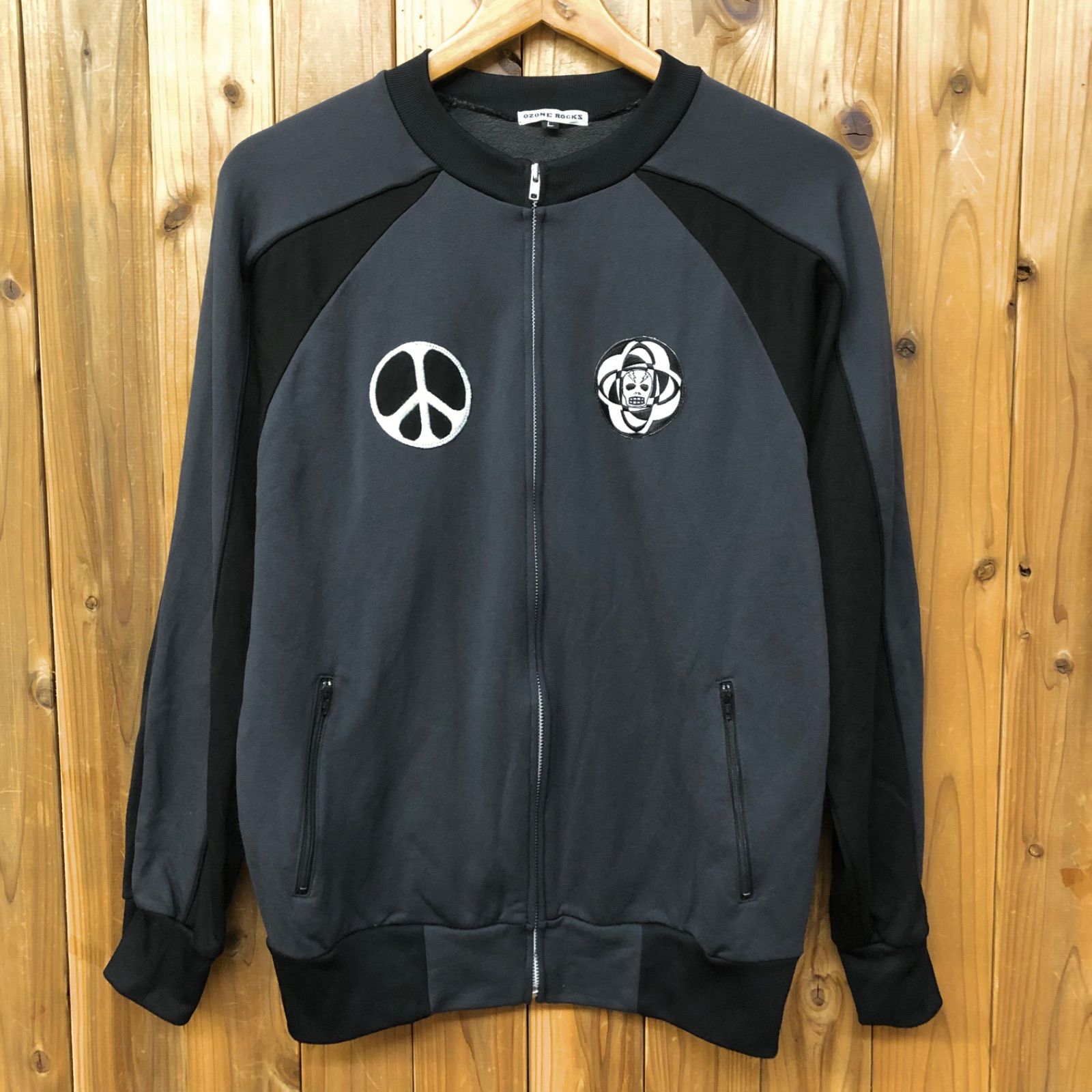 OZONE ROCKS オゾンロックス メンズL ジップアップ ジャケット 長袖