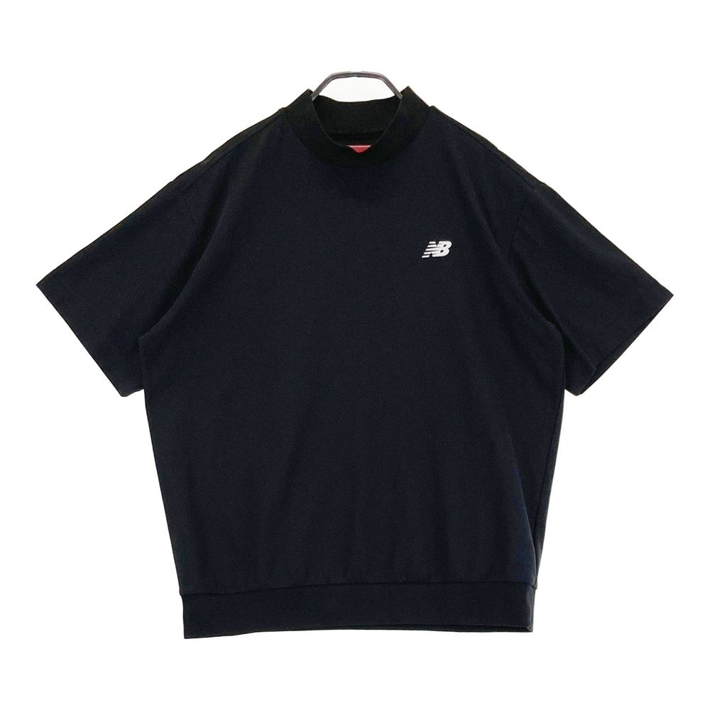 サイズ 4 NEW BALANCE GOLF ニューバランス モデル モックネック 半袖Tシャツ プルオーバー ブラック系 240101565511 ゴルフウェア メンズ ストスト