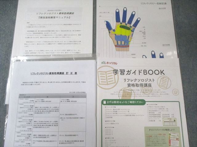 キャリカレ リフレクソロジスト 資格取得講座 テキスト/別冊など 2020