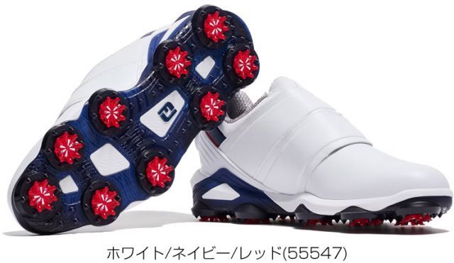 種類4：ホワイト/ネイビー/レッド(55547)/25.0cm/W フットジョイ