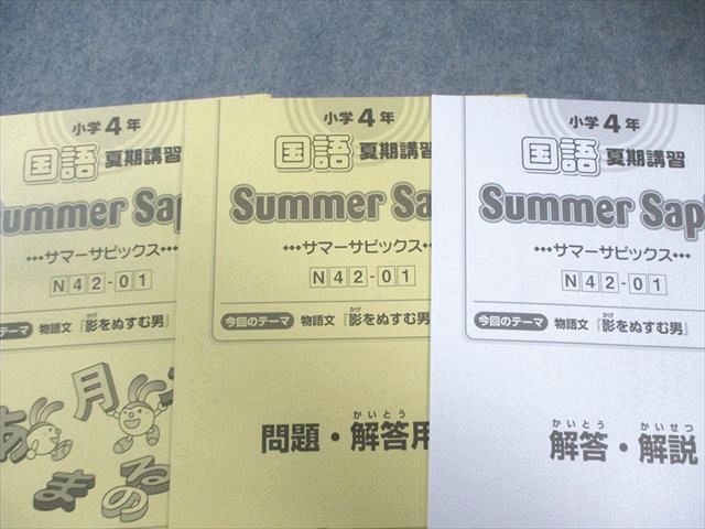 SAPIX 小4 サピックス 国語 デイリーA/B/サマー 【計82回分】 通年