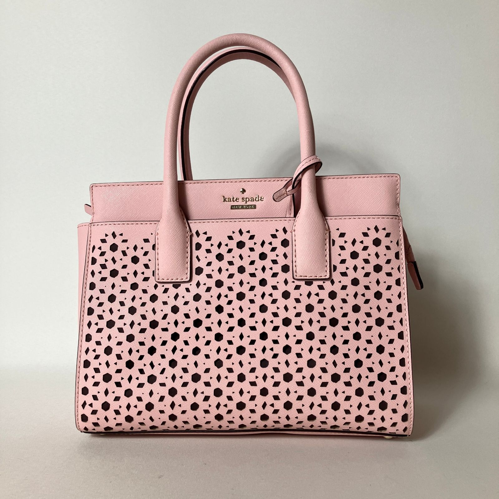 2510-353｜美品｜ケイトスペード 2WAYハンドバッグ レザー ピンク