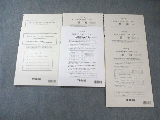 河合塾 第2回 サクセス・クリニック 英語/数学/国語/理科/地歴/公民