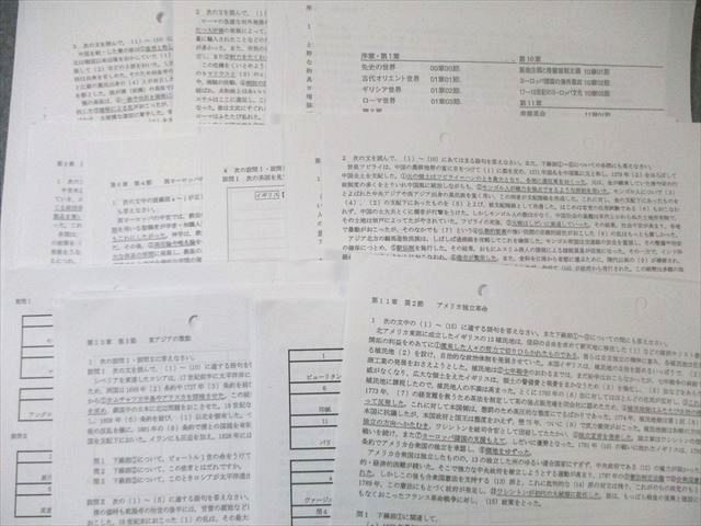 中央大学高校 世界史 テキスト プリントセット 先史～現代まですべて有り 卒業 050 M 9 D