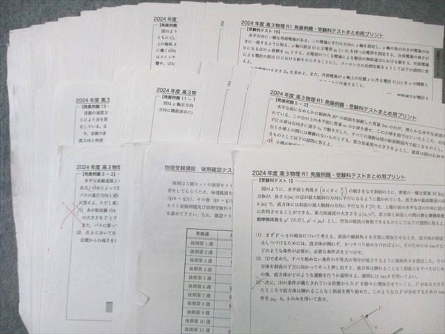 鉄緑会 物理発展講座/問題集 【テスト計24回分付き】 2024 計2冊 藤本