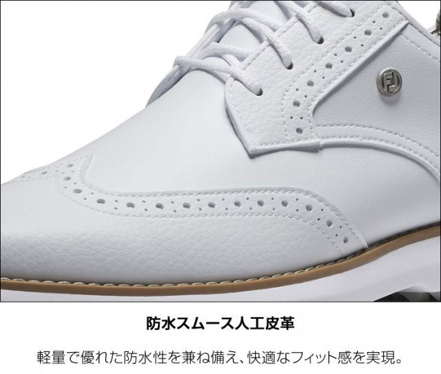 フットジョイ FJ トラディションズ ブルーチャー スパイクレス ゴルフ