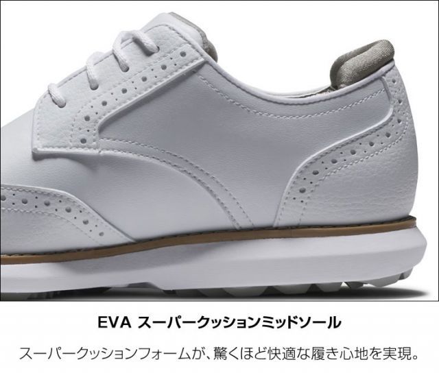 フットジョイ FJ トラディションズ ブルーチャー スパイクレス ゴルフ