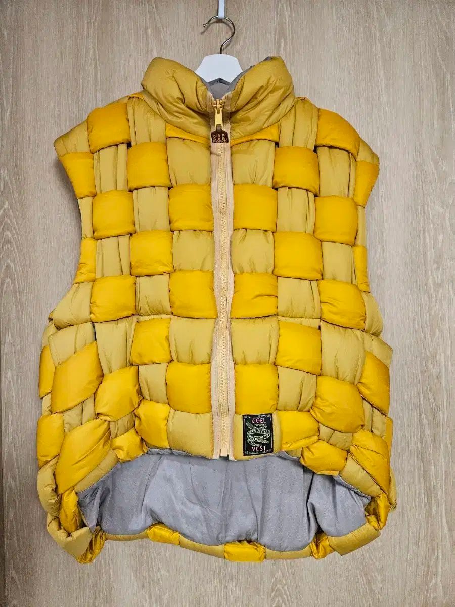 KAPITAL ナイロン ダイエットキル 氷点下 ベスト YELLOW ダウンベスト