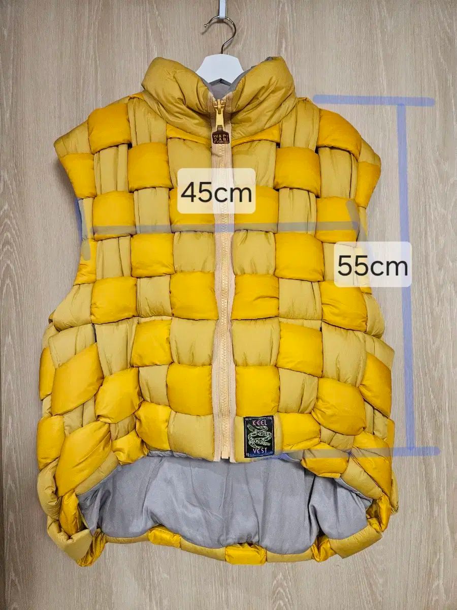 KAPITAL ナイロン ダイエットキル 氷点下 ベスト YELLOW ダウンベスト