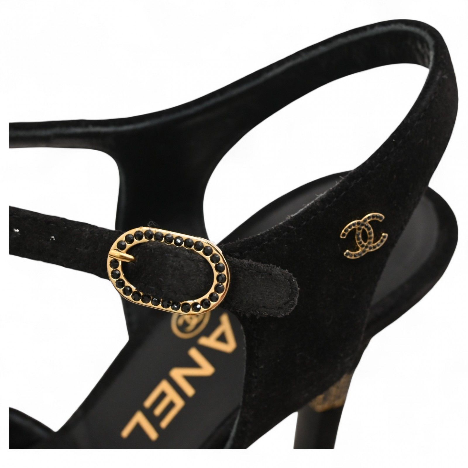シャネル マトラッセ レザー ココマーク サンダル ストラップ ブラック シャネル ストラップ サンダル レザー ココマーク ブラック Aランク