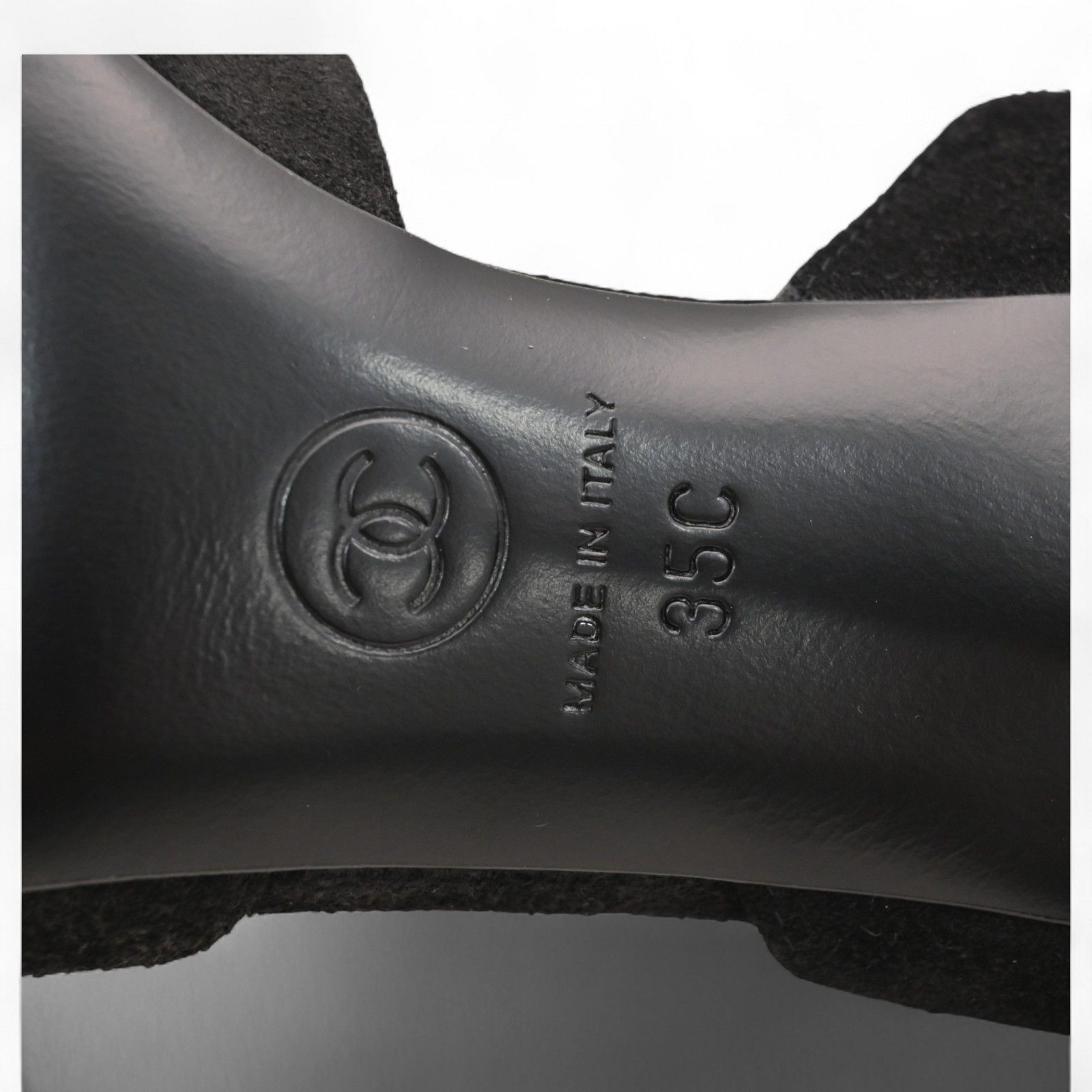  シャネル ストラップ サンダル レザー ココマーク ブラック Aランク ch 4625 bf サンダル サンダル ミュール