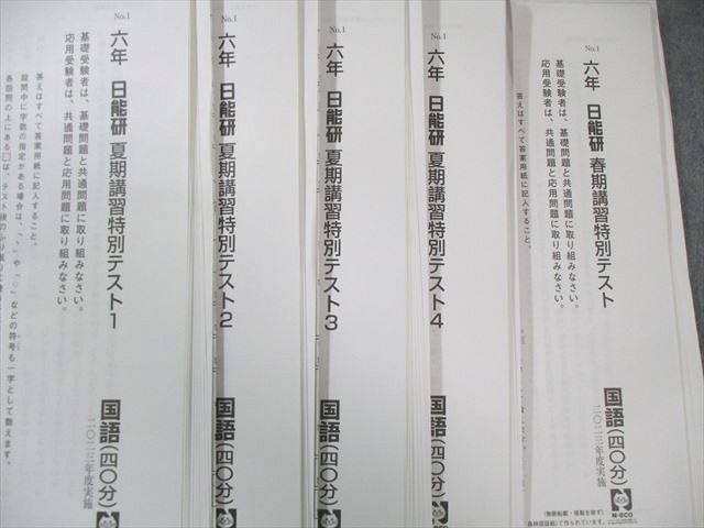 日能研 小6 春期 夏期 学習力育成 合格力育成テスト ステージIV V 計29回分 2025 180 L 2 D