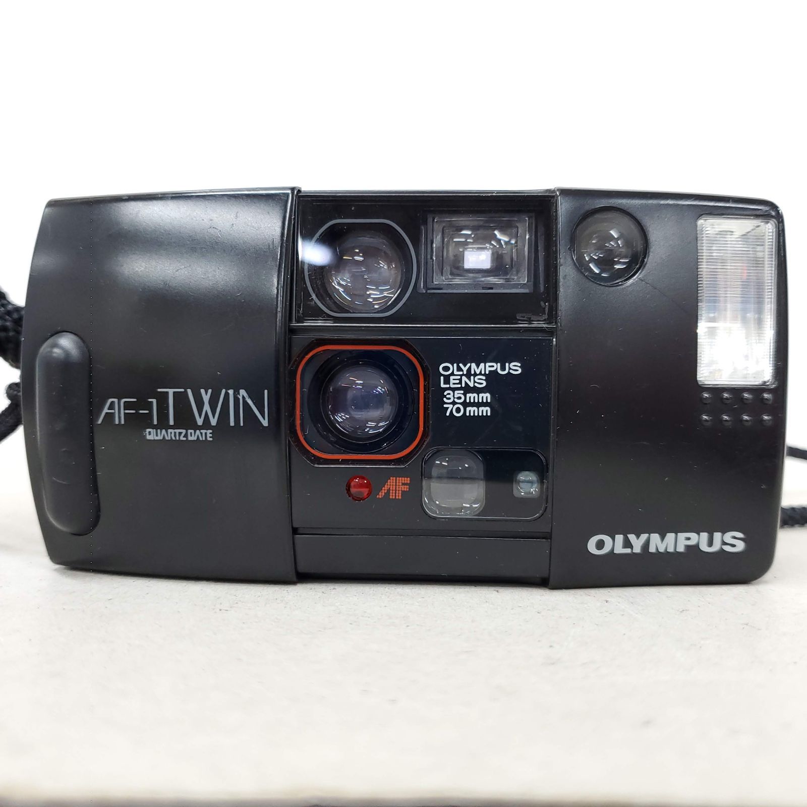 動作 済 Olympus AF-1 TWIN QUARTZ DATE F1112-16ID