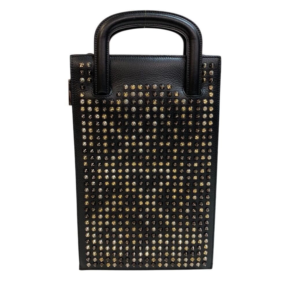 Christian Louboutin◇スパイクスタッズ/クラッチ/セカンドバッグ/-/SLV