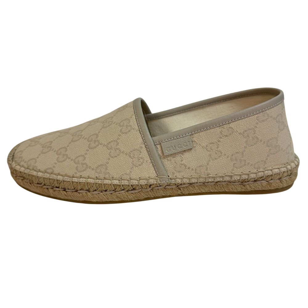 GUCCI グッチ 466903 エスパドリーユ シューズ スリッポン アイボリー メンズ