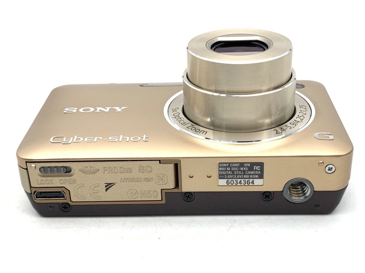 中古】 【美品】 ソニー Cyber-shot DSC-WX5 ゴールド - メルカリ