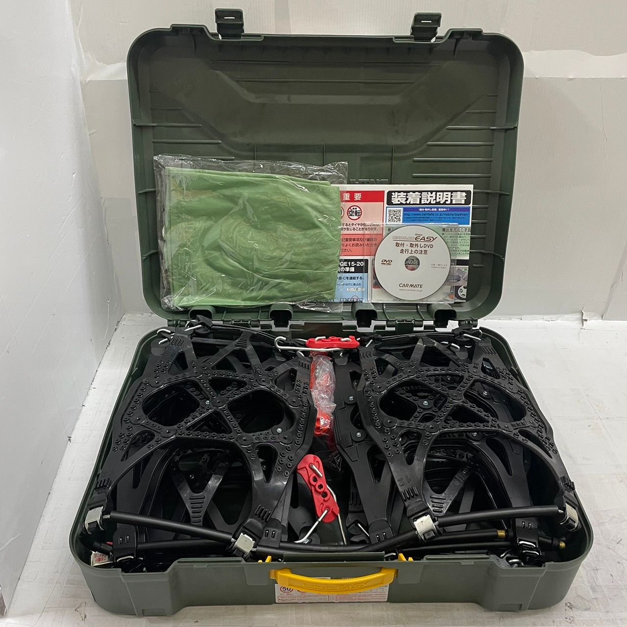 h 10028 カーメイト 非金属タイヤチェーン バイアスロン クイックイージー QE 12 L