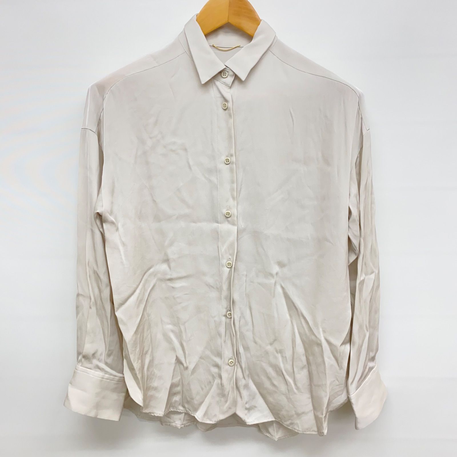 m4979 アパルトモン L'Appartement ウォッシャブルシルク シャツ