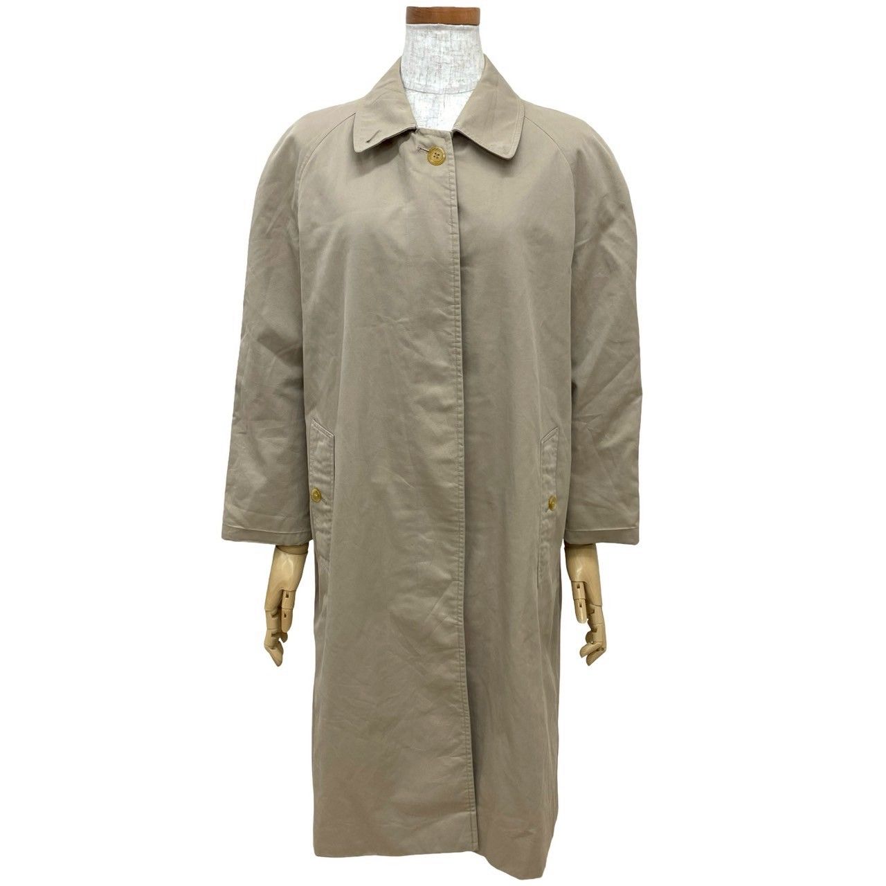 Burberrys バーバリーズ ヴィンテージ ノバチェック 柄 コットン ポリエステル ステン コート アウター ベージュ 59075